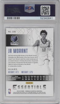 Ja Morant from the 2019-20 Panini Chronicles  set graded by PSA and given an overall grade of 10.