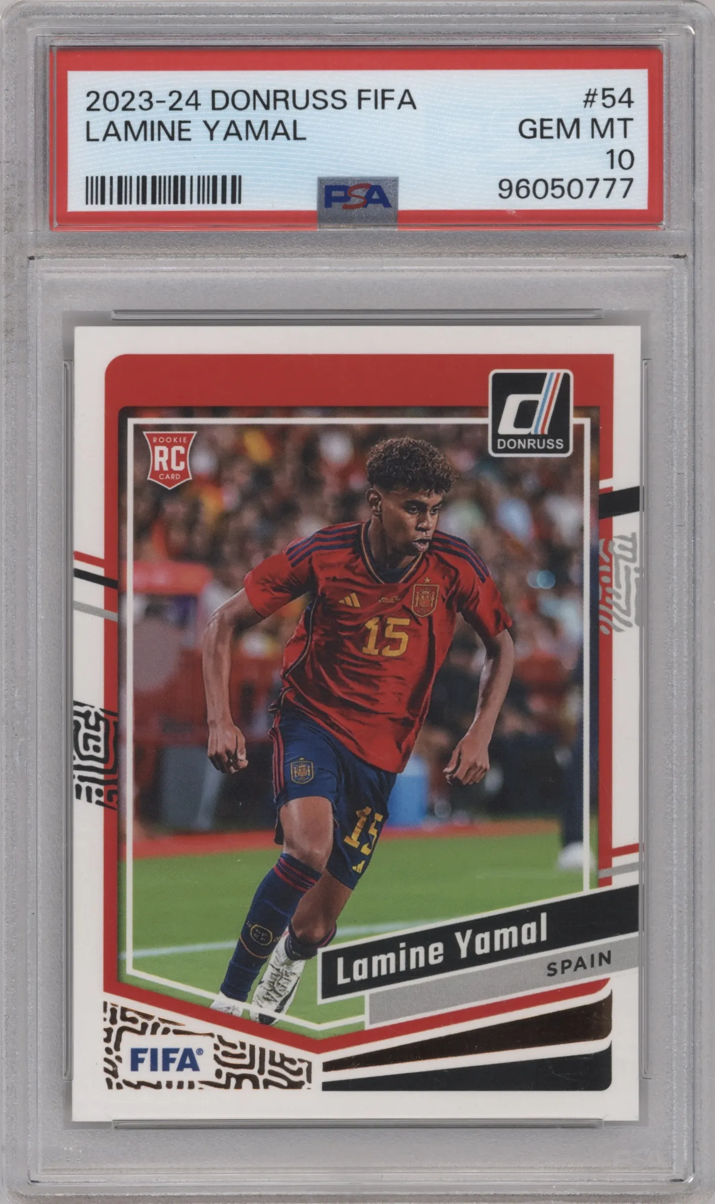 2023 Panini Donruss Lamine Yamal PSA 10