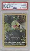 Turtwig from the 2023 Pokemon SWSH set graded by PSA and given an overall grade of 8.5.