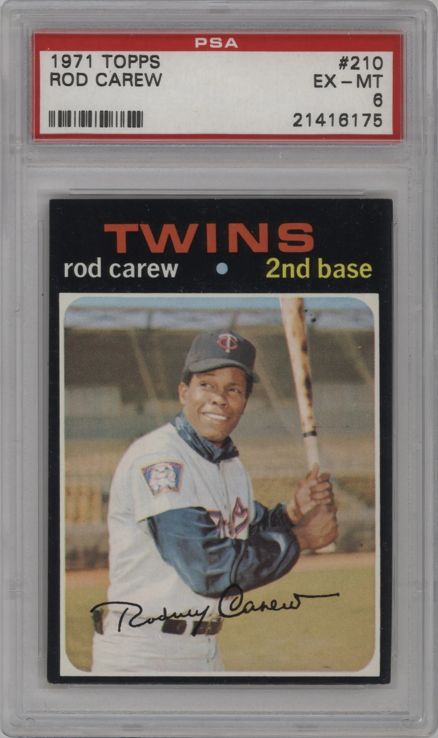 1971 Topps Rod Carew #210 PSA 6
