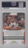 Joe Burrow from the 2020 Panini Prizm set graded by PSA and given an overall grade of 8.