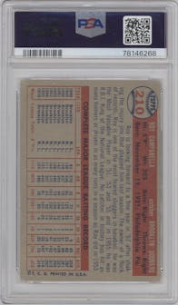 Roy Campanella from the 1957 Topps set graded by PSA and given an overall grade of 3.
