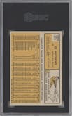 Eddie Mathews from the 1963 Topps set graded by SGC and given an overall grade of 5.