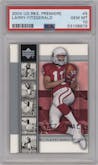 Larry Fitzgerald from the 2004 Upper Deck Rookie Premiere set graded by PSA and given an overall grade of 10.