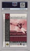Larry Fitzgerald from the 2004 Upper Deck Rookie Premiere set graded by PSA and given an overall grade of 10.