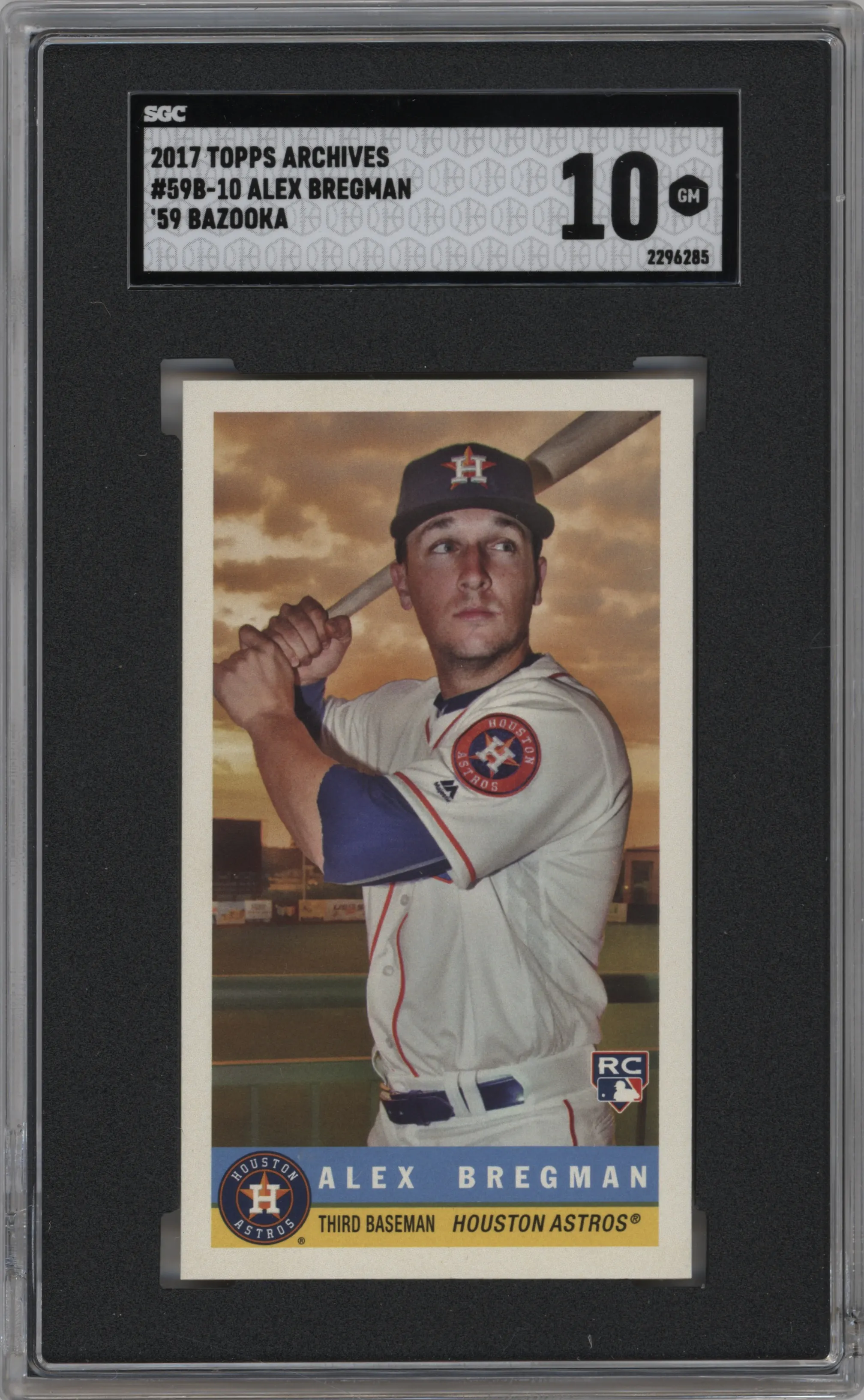 2017 Topps Archives 1959 Bazooka Alex Bregman #59B-10 SGC 10
