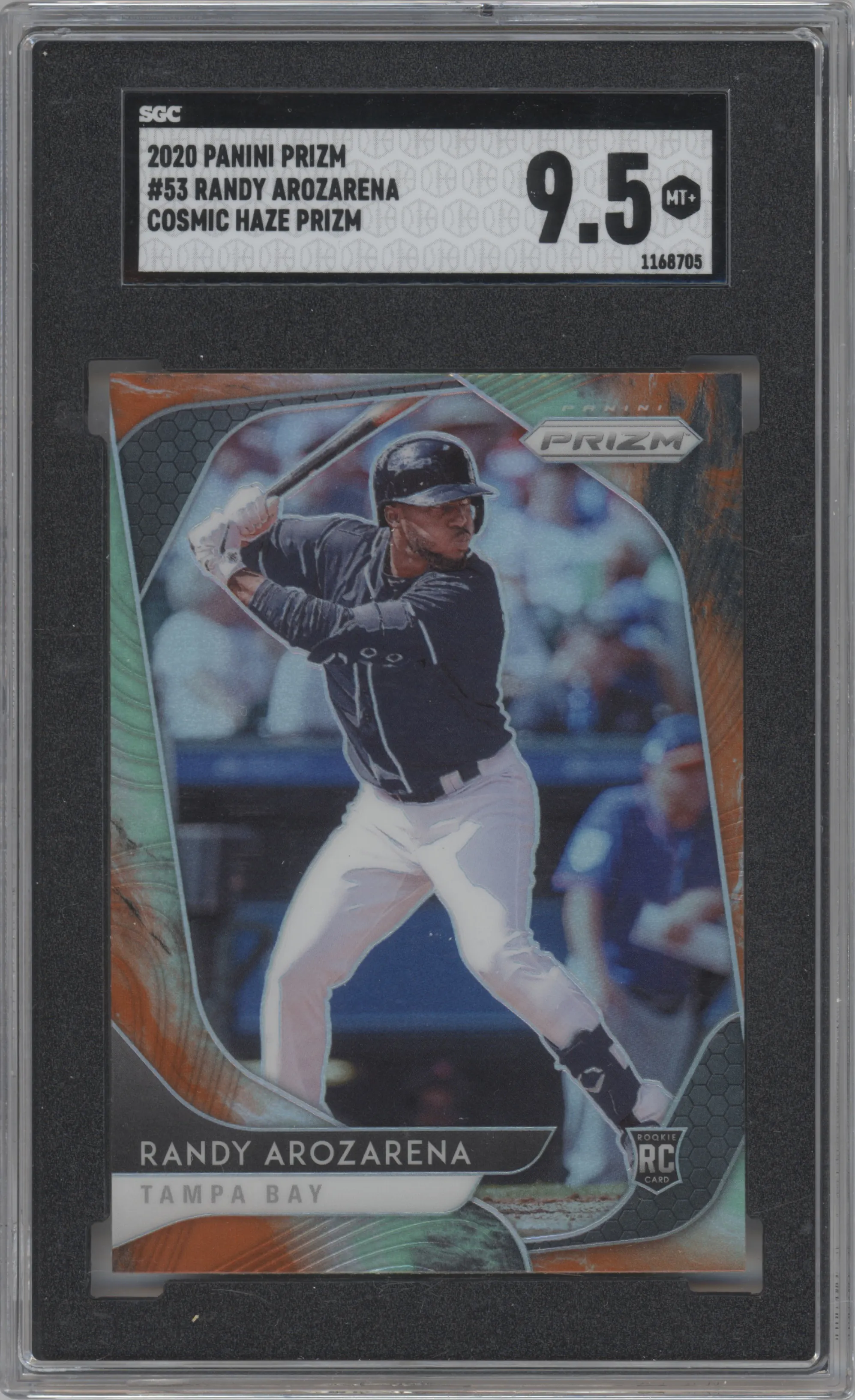 2020 Panini Prizm Randy Arozarena Cosmic Haze SGC 9.5