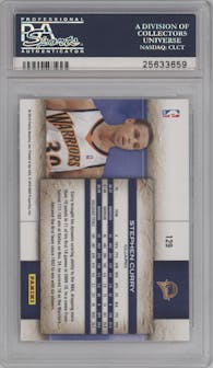 Stephen Curry from the 2009-10 Panini Studio set graded by PSA and given an overall grade of 10.