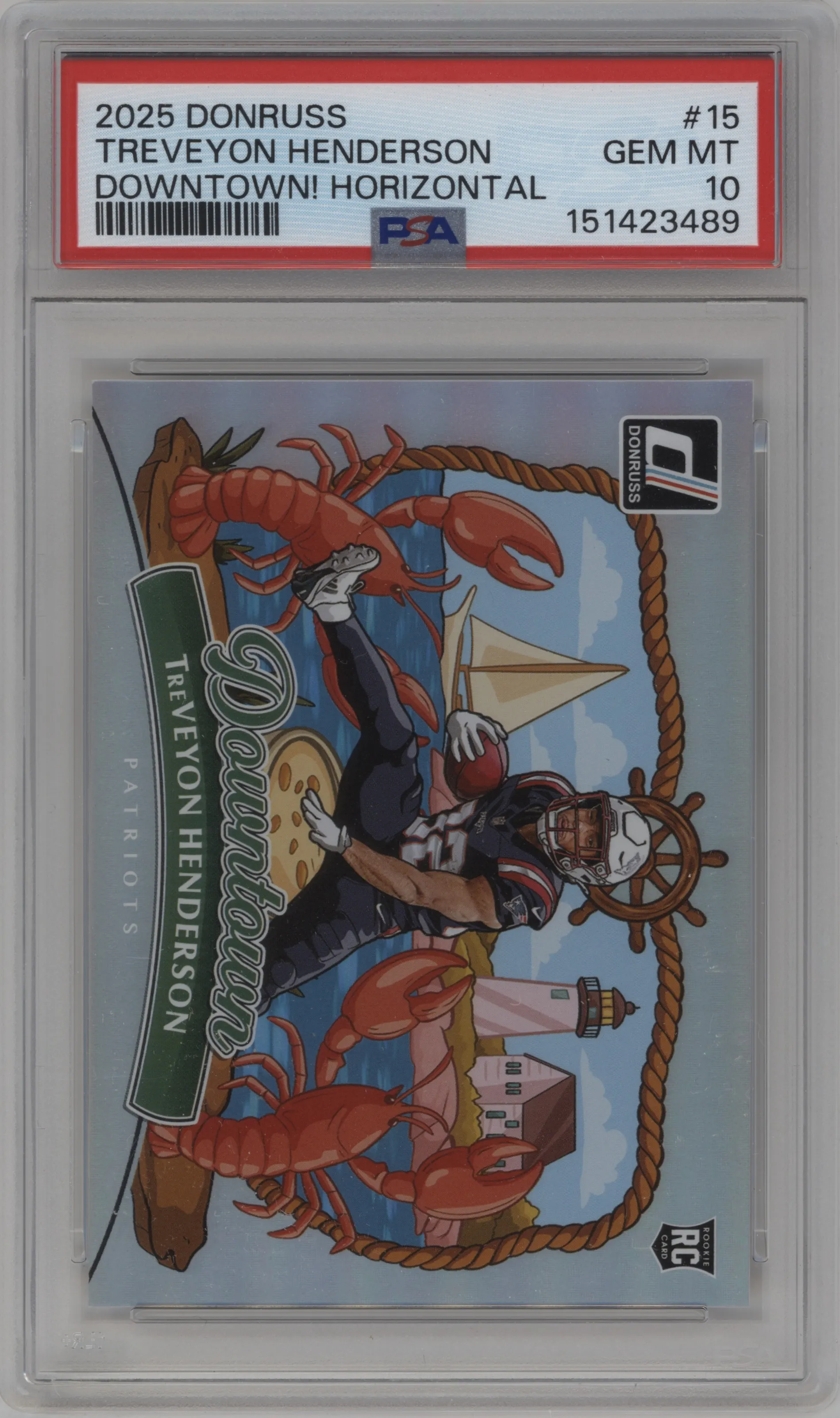 2025 Panini Donruss Downtown Horizontal TreVeyon Henderson PSA 10