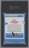 C.J. Stroud from the 2023 Donruss Optic set graded by SGC and given an overall grade of 9.5.