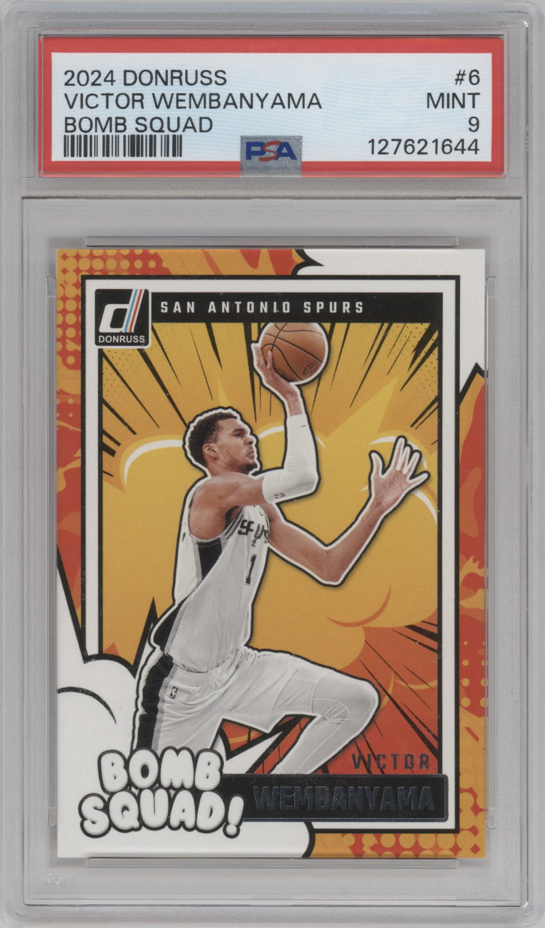 2024 Panini Donruss Bomb Squad Victor Wembanyama #6 PSA 9