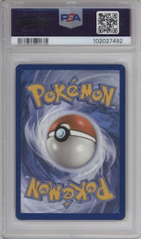 Pikachu ex from the 2024 Pokemon SV set graded by PSA and given an overall grade of 10.