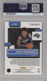 Paolo Banchero from the 2022-23 Panini Donruss Optic  set featuring a Blue parallel graded by PSA and given an overall grade of 10.