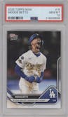 Mookie Betts from the 2025 Topps Now set graded by PSA and given an overall grade of 10.