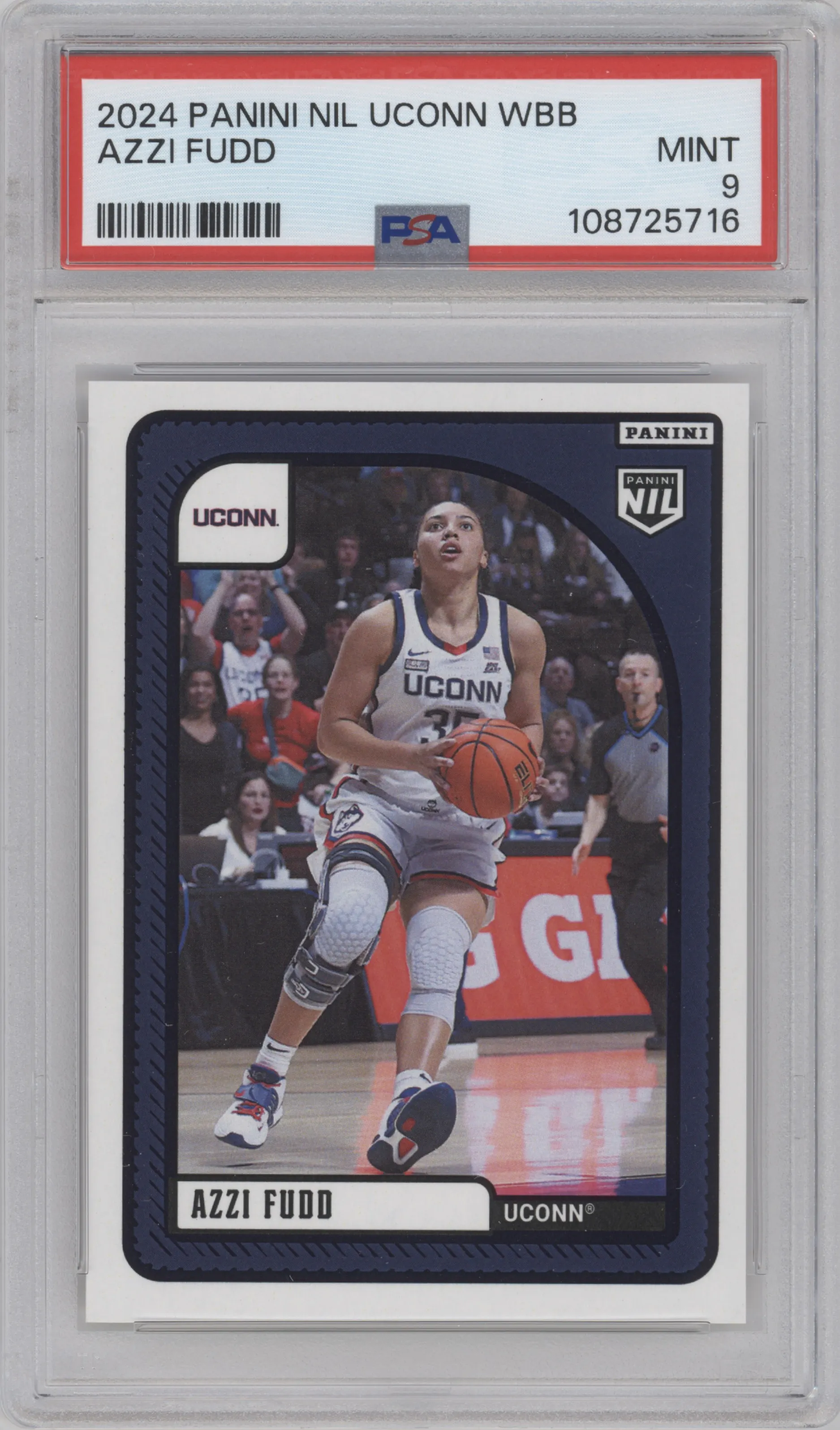2024 Panini NIL UCONN Azzi Fudd PSA 9
