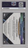 Tyler Soderstrom from the 2021 Bowman Chrome set featuring a Orange parallel graded by PSA and given an overall grade of 10.