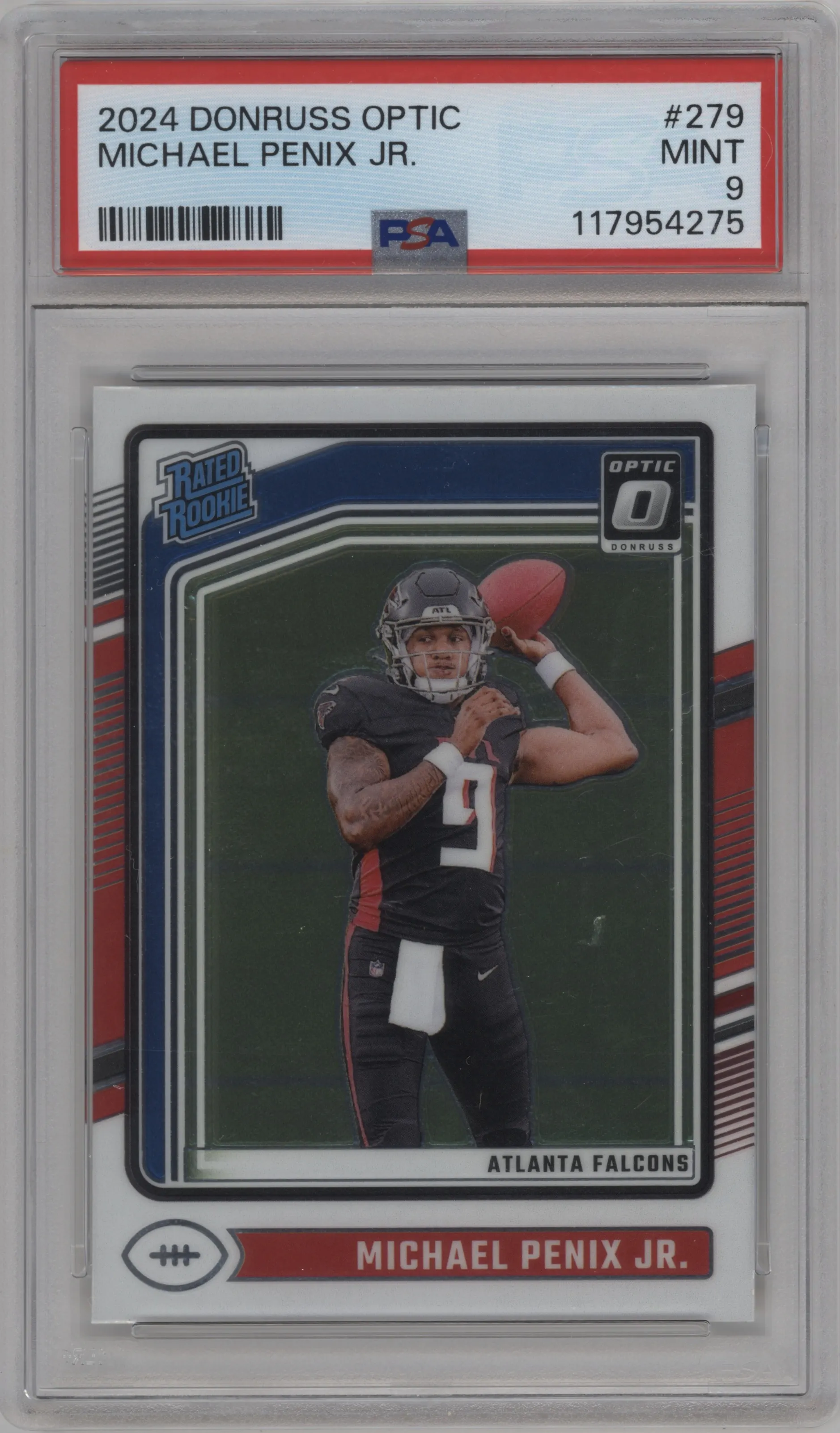 2024 Donruss Optic Rated Rookie Michael Penix Jr. #279 PSA 9