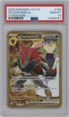 N's Zoroark ex from the 2025 Pokemon SV set graded by PSA and given an overall grade of 10.