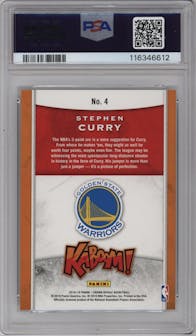 Stephen Curry from the 2018-19 Panini Crown Royale set graded by PSA and given an overall grade of 9.