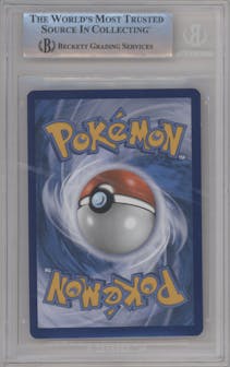Charizard from the 2019 Pokemon S&M  set featuring a Team Up Pre-release promo parallel graded by Beckett and given an overall grade of 9.