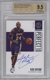 Kobe Bryant from the 2017-18 Panini Encased set graded by Beckett and given an overall grade of 9.5.