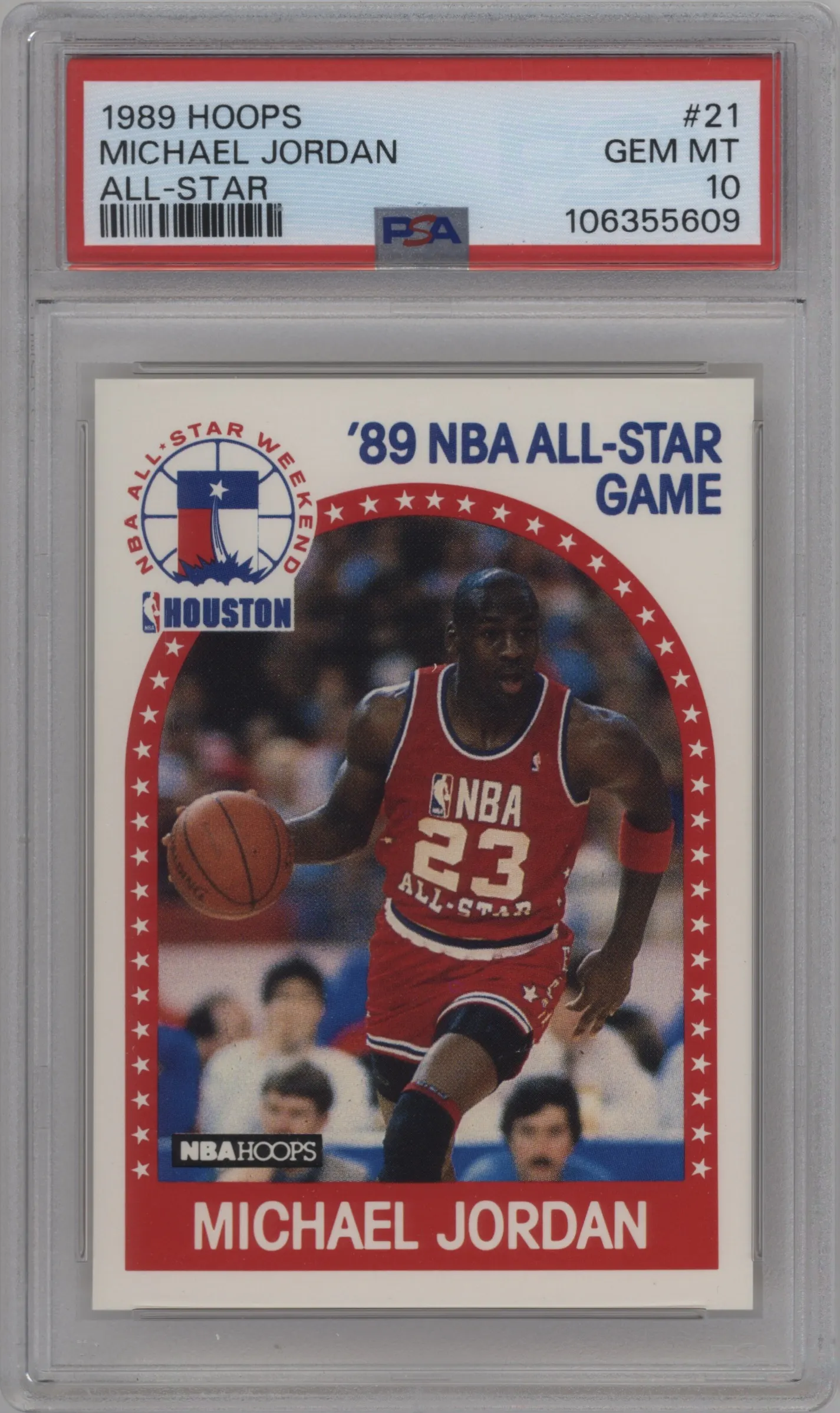 1989 NBA Hoops Michael Jordan #21 PSA 10