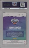 Zion Williamson from the 2019-20 Panini Court Kings set graded by PSA and given an overall grade of 10.