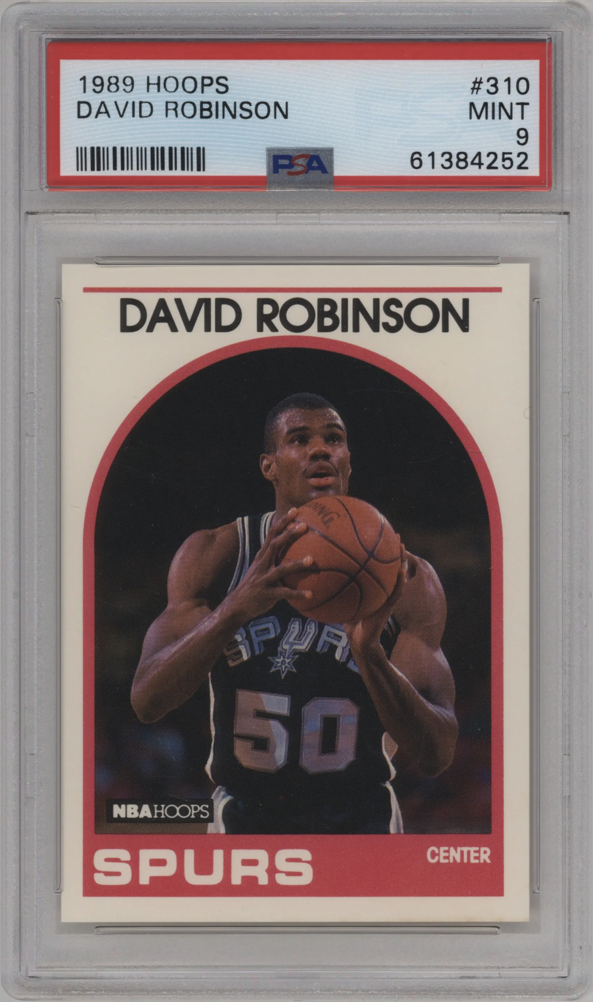 1989 NBA Hoops David Robinson PSA 9