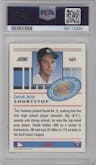 Derek Jeter  from the 1993 Score  set graded by PSA and given an overall grade of 9.