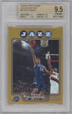 Kyle Korver from the 2008-09 Topps Chrome  set featuring a Gold Refractor parallel graded by Beckett and given an overall grade of 9.5.