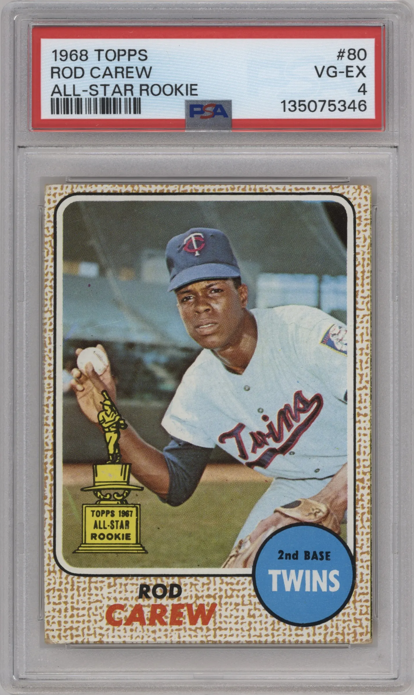 1968 Topps Rod Carew #80 PSA 4