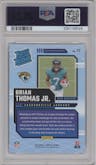 Brian Thomas Jr. from the 2024 Donruss set graded by PSA and given an overall grade of 10.