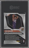 Oso Ighodaro from the 2024-25 Panini Prizm set featuring a Gold Shimmer Prizms FOTL parallel graded by SGC and given an overall grade of 9.