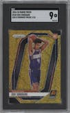 Oso Ighodaro from the 2024-25 Panini Prizm set featuring a Gold Shimmer Prizms FOTL parallel graded by SGC and given an overall grade of 9.