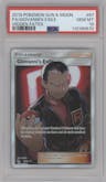Giovanni's Exile from the 2019 Pokemon S&M  set graded by PSA and given an overall grade of 10.