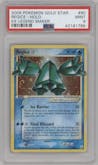 Regice Gold Star from the 2006 Pokemon EX set graded by PSA and given an overall grade of 9.