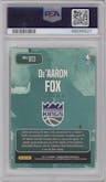 De'Aaron Fox from the 2017-18 Panini Cornerstones set graded by PSA and given an overall grade of 10.