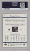 Michael Jordan from the 2001-02 SP Authentic  set graded by PSA and given an overall grade of 9.