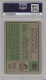 Dan Marino from the 1984 Topps set graded by PSA and given an overall grade of 7.