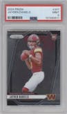Jayden Daniels from the 2024 Panini Prizm set graded by PSA and given an overall grade of 9.