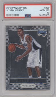 Justin Harper from the 2012-13 Panini Prizm set graded by PSA and given an overall grade of 10.