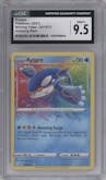 Kyogre from the 2021 Pokemon SWSH set graded by CSG and given an overall grade of 9.5.