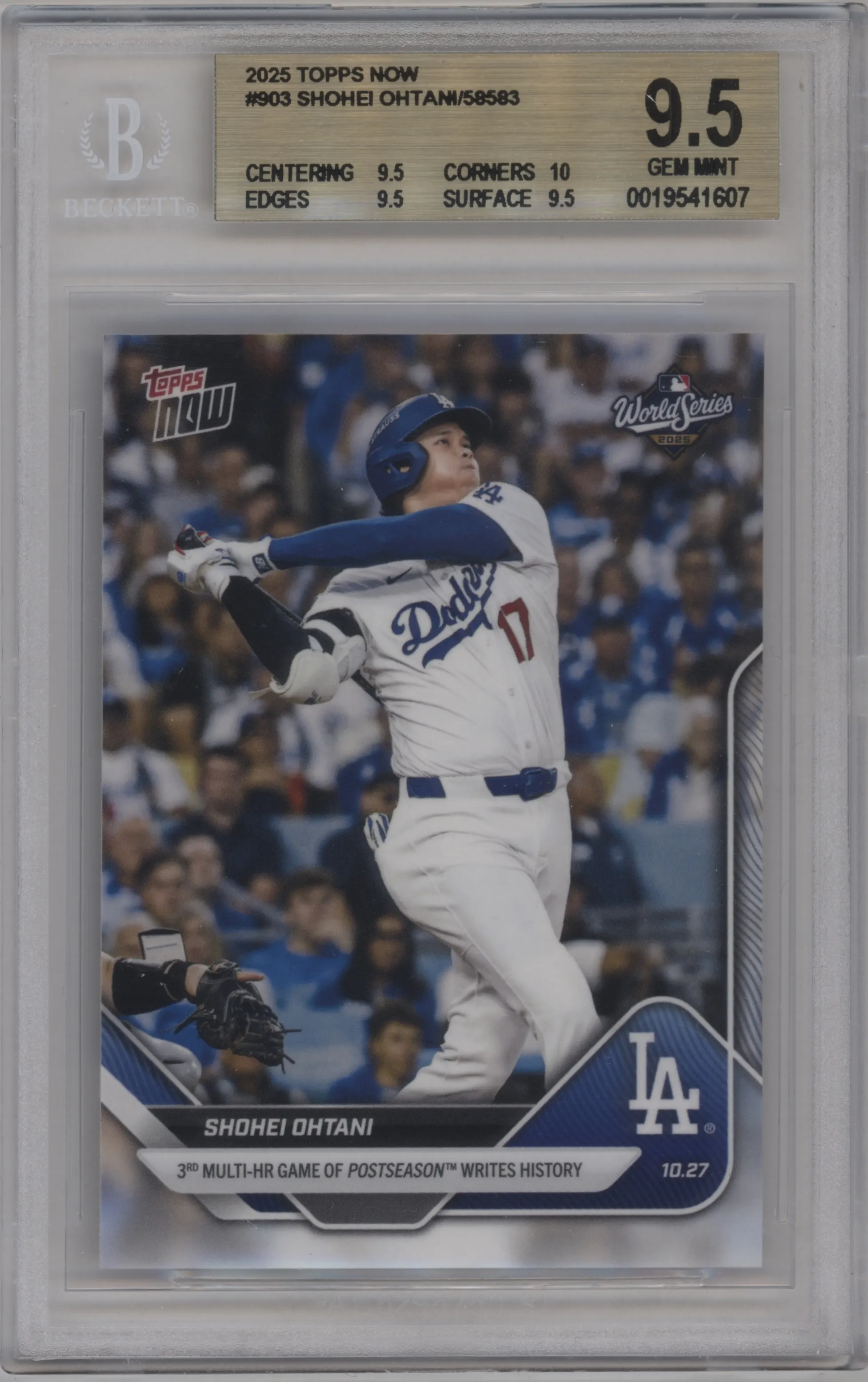 2025 Topps Now Shohei Ohtani BGS 9.5