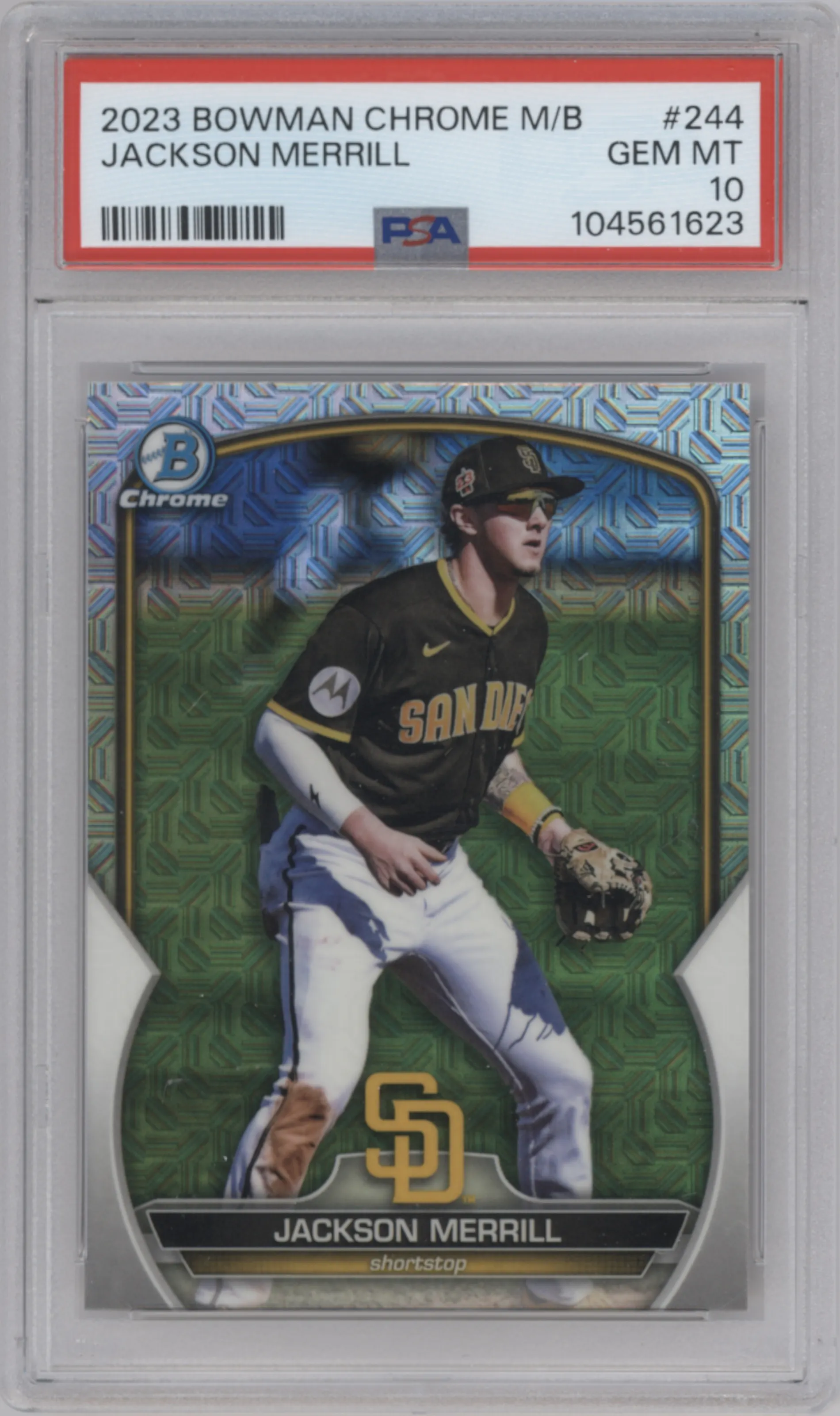 2023 Bowman Chrome Mega Box Jackson Merrill PSA 10