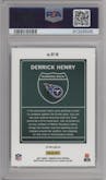 Derrick Henry from the 2021 Panini Donruss Optic set graded by PSA and given an overall grade of 10.