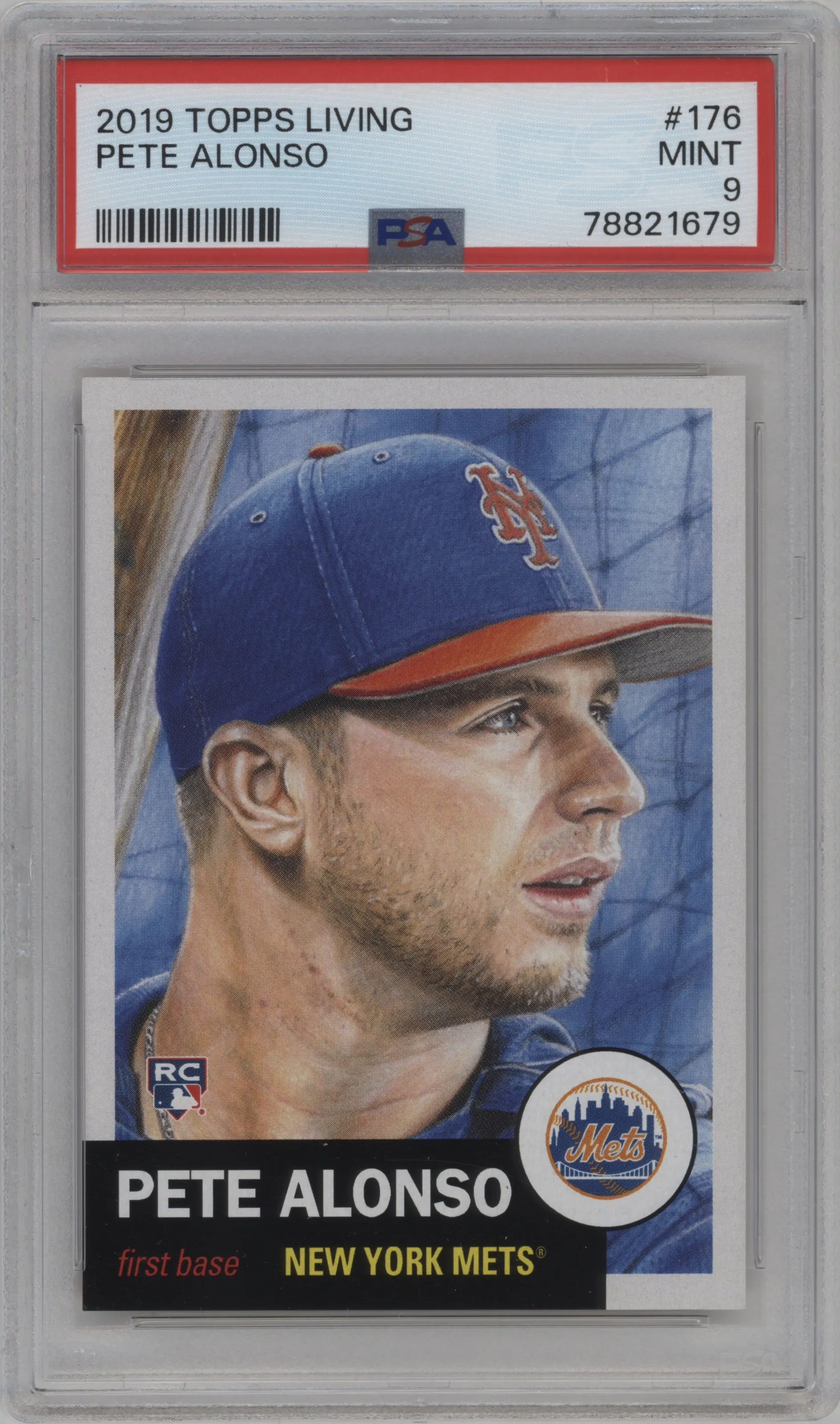2021 Ultimate Topps Living Set 2019 Pete Alonso PSA 9