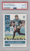 Trevor Lawrence from the 2021 Panini Chronicles set graded by PSA and given an overall grade of 10.