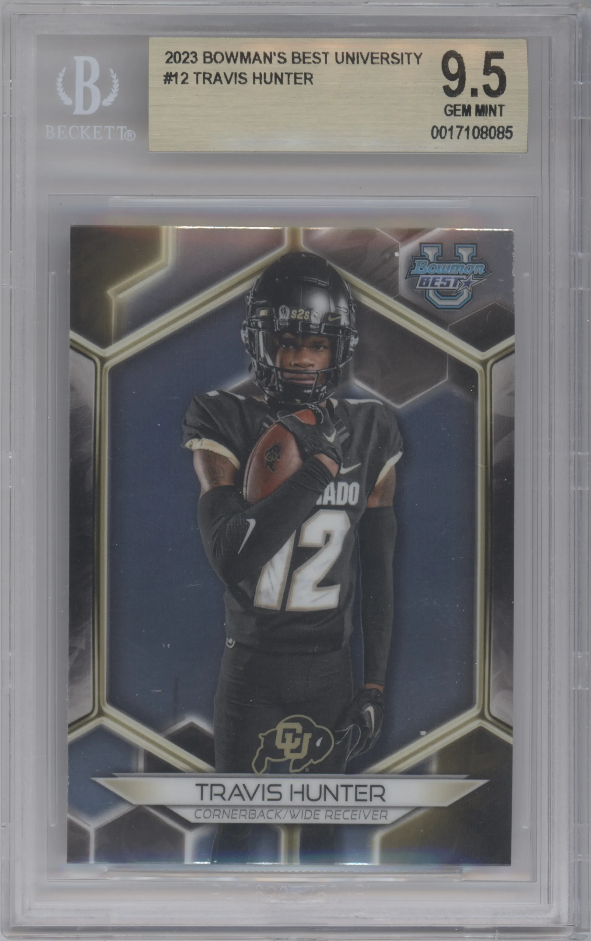 2023 Bowman University's Best Travis Hunter #12 BGS 9.5