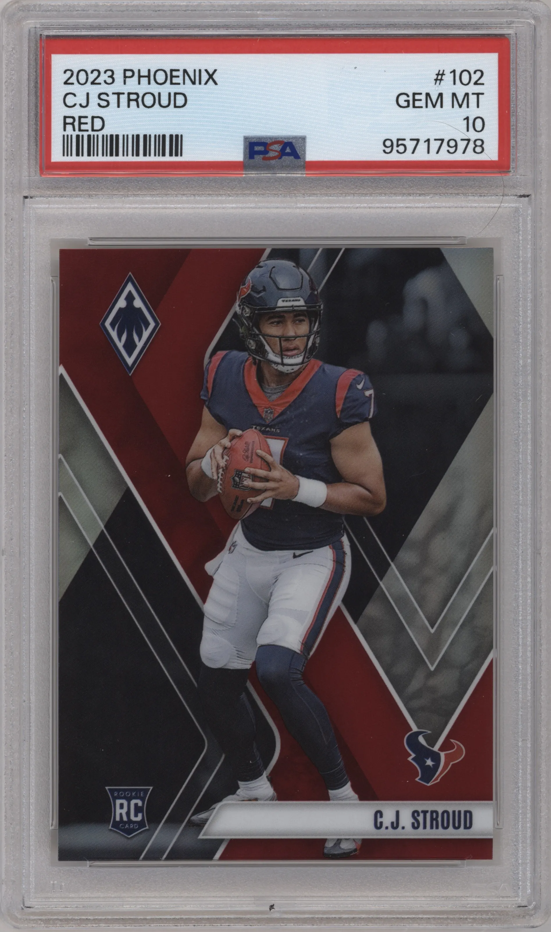2023 Panini Phoenix C.J. Stroud Red PSA 10