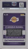 D'Angelo Russell from the 2015-16 Panini Prizm  set graded by PSA and given an overall grade of 10.